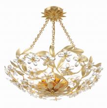 Crystorama MSL-306-GA_CEILING - Marselle 24'' Antique Gold Semi Flush Mount