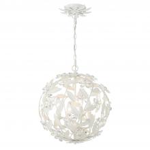 Crystorama MSL-314-MT - Marselle 16.5'' Matte White Chandelier