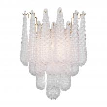 Crystorama OLL-6002-AG-CL - Ollie 14'' Aged Brass Sconce