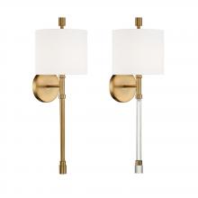 Crystorama RAC-A3501-VG - Rachel 8'' Vibrant Gold Sconce