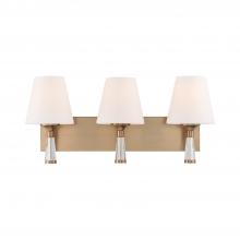 Crystorama RAM-A3403-VG - Ramsey 23.25'' Vibrant Gold Bathroom Vanity