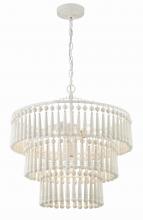 Crystorama TIA-7103-MT - Tiana 20.5'' Matte White Chandelier