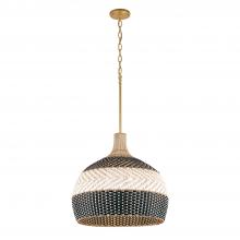 Crystorama ZAN-9005-SG-MK - Zanzibar 21'' Soft Gold + Matte Black Pendant