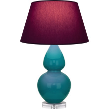 Robert Abbey A753P - Peacock Double Gourd Table Lamp