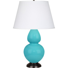 Robert Abbey EB21X - Egg Blue Double Gourd Table Lamp