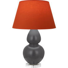 Robert Abbey MCR62T - Matte Ash Double Gourd Table Lamp
