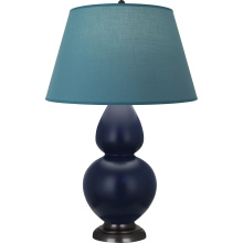 Robert Abbey MMB57B - Matte Midnight Blue Double Gourd Table Lamp
