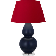 Robert Abbey MMB62R - Matte Midnight Blue Double Gourd Table Lamp