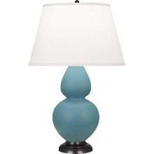 Robert Abbey MOB57 - Matte Steel Blue Double Gourd Table Lamp