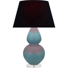 Robert Abbey MOB62K - Matte Steel Blue Double Gourd Table Lamp