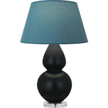 Robert Abbey MOS23B - Matte Obsidian Double Gourd Table Lamp