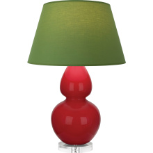 Robert Abbey RR23G - Ruby Red Double Gourd Table Lamp