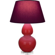 Robert Abbey RR23P - Ruby Red Double Gourd Table Lamp