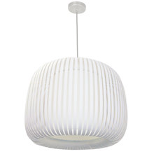 Dainolite MIA-181P-195F - 1LT Pendant Slit Shade Linda White