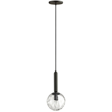 Dainolite TAR-61P-MB-CL - 1LT Incand Pendant, MB w/ CLR Hammered Glass