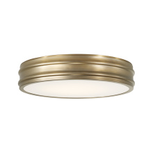 Capital Canada 261111AD - 16" W x 3.25" H Integrated LED Flush Mount in Aged Brass with Soft White Glass Diffuser