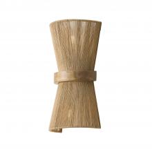 Capital Canada 652821MA - 2-Light Sconce in Matte Brass with Mango Wood and Handwrapped Natural Jute Rope String