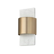 Capital Canada 660111WMB - 6.25" W x 13" H Integrated LED Wall Washer Sconce with Natural White Marble