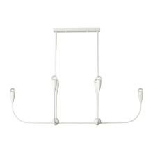 Generation Lighting GLC1226MWT - Maya Six Light Linear Chandelier