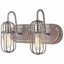 Gerrie Lighting Studio Items 55062/2 - Industrial Cage 2 Light Vanity