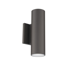 WAC Canada WS-W190212-CS-BZ - Cylinder 12" 2-Light LED WALL SCONCE 5CCT