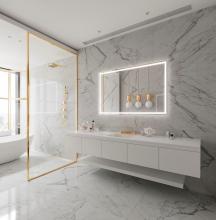 Paris Mirrors HARMX5536RGB - Harmony Mirror (Frontlit, Polished Edge, Inset LEDs)