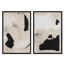 Renwil OL2146 - Asia 24" Wide Canvas Art with Wood Frame, Painted Black