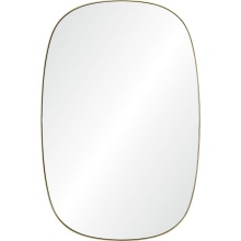 Renwil MT2523 - Gallegos 36" Tall Rectangle Wall Mirror, Yellow