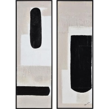 Renwil OL2122 - Dragoni 15" Wide Canvas Art, Black