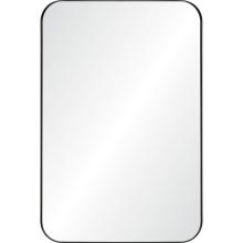 Renwil MT2533 - Glencoe 36" Tall Rectangle Wall Mirror, Black