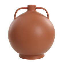 Renwil VAS289 - Delphi Indoor Ceramic Vase, Matte Terracotta
