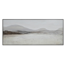Renwil OL2175 - Campania 70" Wide Canvas Art, White, Grey, Beige