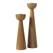 Renwil CAN186 - Laurier Candle Holder, Light Brown