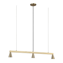 Renwil LPC4474 - Linea 42" Wide 3-Light Chandelier, Champagne