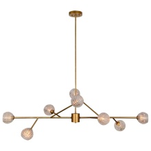 Renwil LPC4085 - Damas 17.5-46" Length Ceiling Fixture, Antique Gold