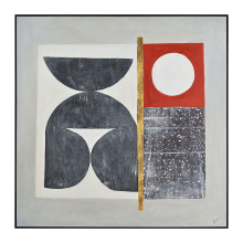 Renwil OL2098 - Kira 50" Wide Canvas Art, Charcoal