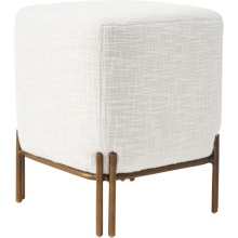 Renwil CHA078 - Meline Indoor Iron Stool, Antique Brass
