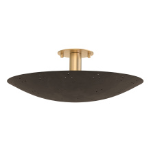 Hudson Valley 8718-VB/BRZ - BERN Flush Mount