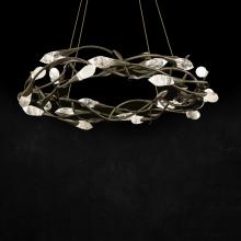 Schonbek 1870 S2434-51OH - Secret Garden 35IN LED 3500K 120V-277V Pendant in Black with Optic Haze Quartz
