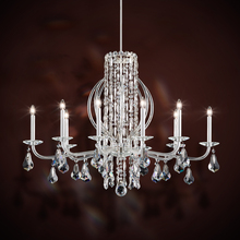 Schonbek 1870 RS8310N-48R - Siena 10 Light 120V Chandelier in Antique Silver with Radiance Crystal