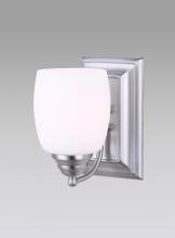 Canarm IVL259A01BPT - Griffin, IVL259A01 BPT -G-, 1 Light Vanity, Flat Opal Glass, 100 W Type A