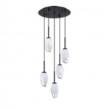 Kendal PF271-5LPA-BLK - Soren 5-Light Pendant Pan