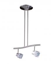 Kendal HPF1000-2L-SN - NOVA series 2-LightSatin Nickel fixed rail fixture