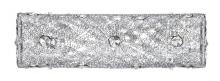 Kendal VF6200-3L-CH - SOLARO series 3-Light Chrome Mesh Bath Light