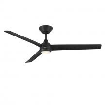 Modern Forms Canada - Fans Only FR-W2503-54L-MB - PISCES Downrod ceiling fan