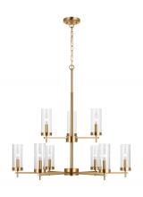 Visual Comfort & Co. Studio Collection 3190309-848 - Zire Nine Light Chandelier