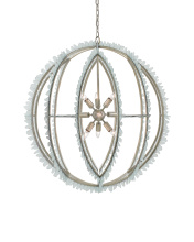Currey 9000-0210 - Saltwater Silver Orb Chandelier