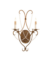 Currey 5880 - Crystal Lights Gold Wall Sconce