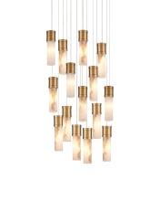 Currey 9000-1382 - Cannula 15-Light Round Multi-Drop Pendant