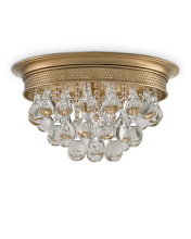 Currey 9999-0002 - Worthing Brass Flush Mount